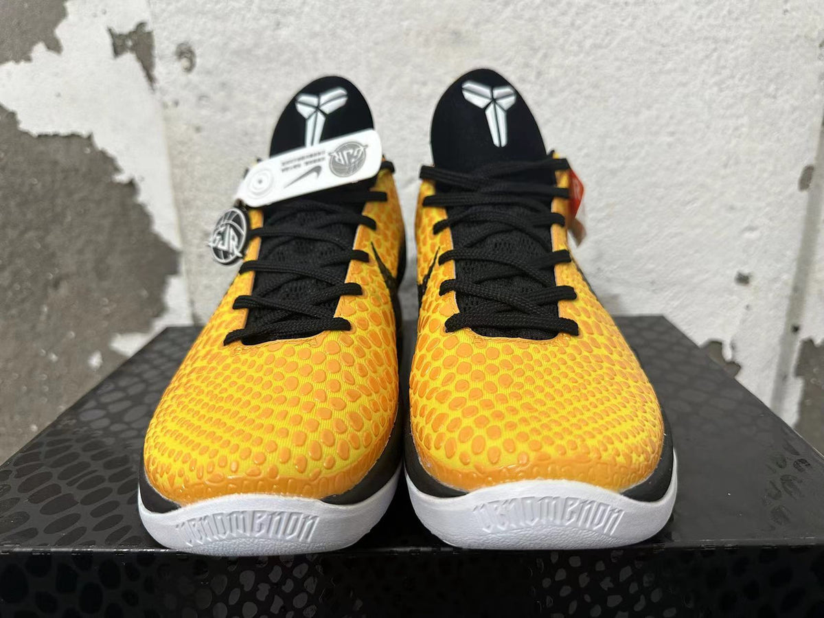 Nike Kobe 6 Protro Yellow Black Basketball Shoes