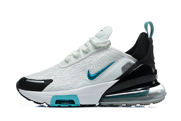 Nike Air Max 270 White Black Turquoise Sneakers