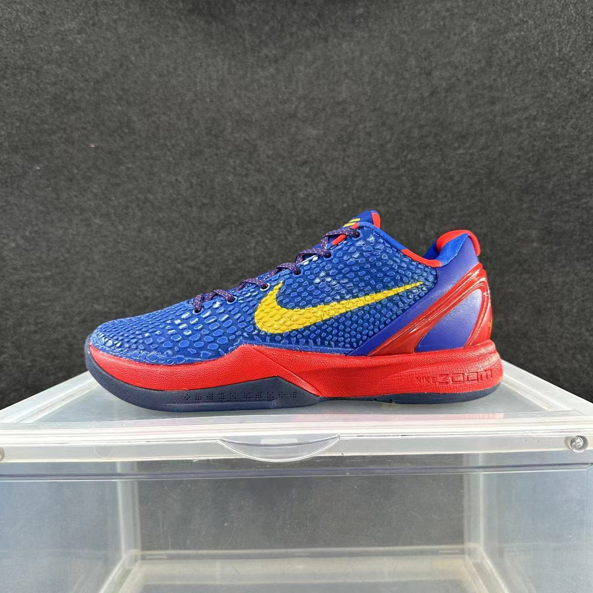 Nike Kobe 6 Blue Red Yellow Basketball Shoes