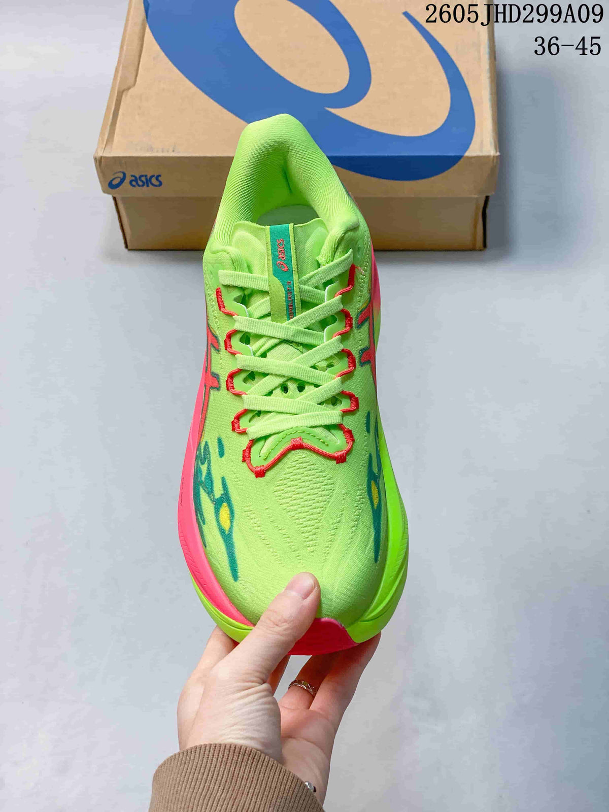 ASICS Superblast 3 Running Shoes, Lime Green and Pink
