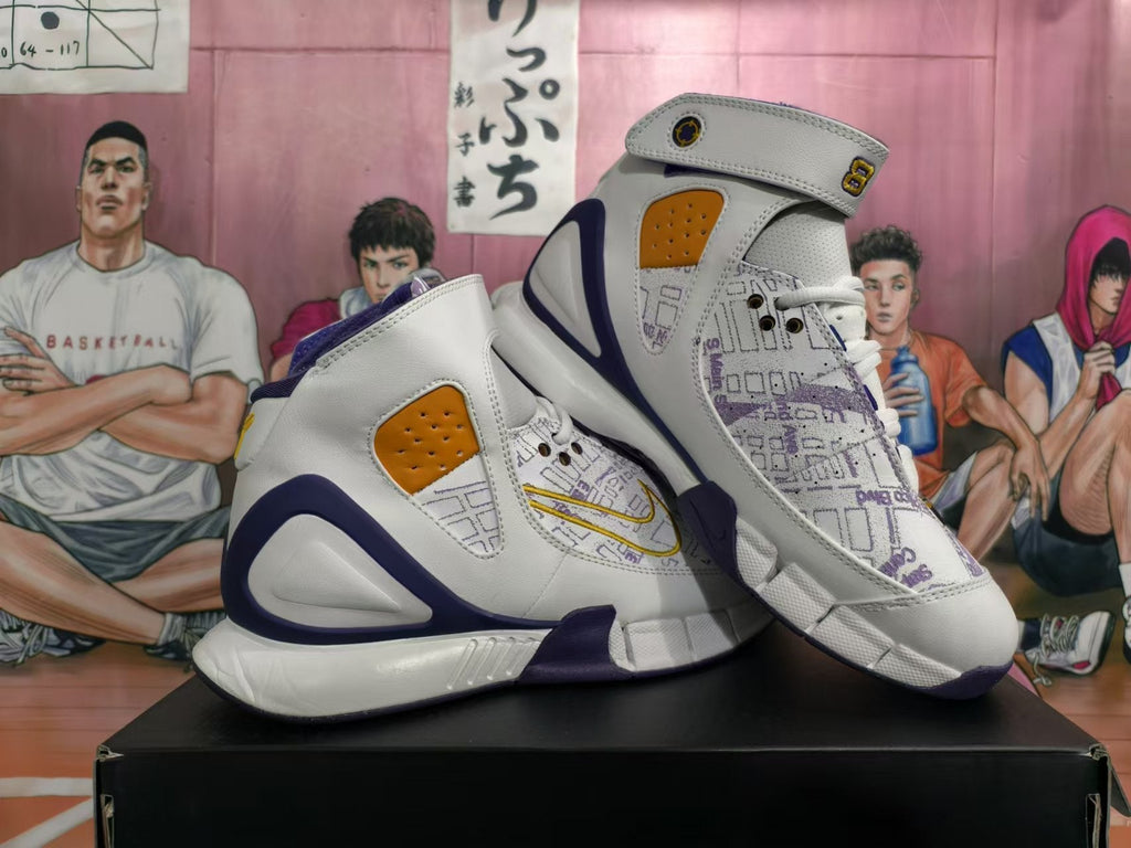 Nike Kobe 4 Protro Sneakers White Purple Gold