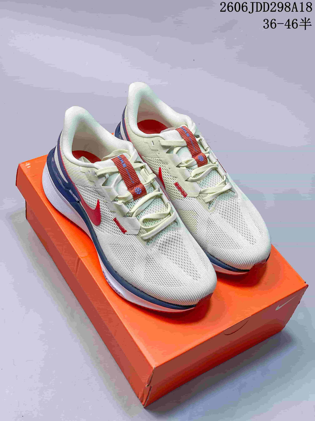 Nike Air Running Sneakers White Red Blue JDD298A18