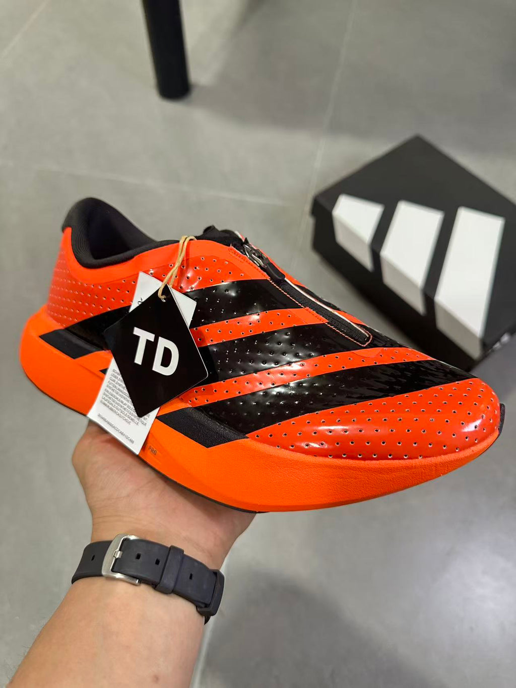 adidas Terrex Agravic Pro Trail Running Shoes Orange Black