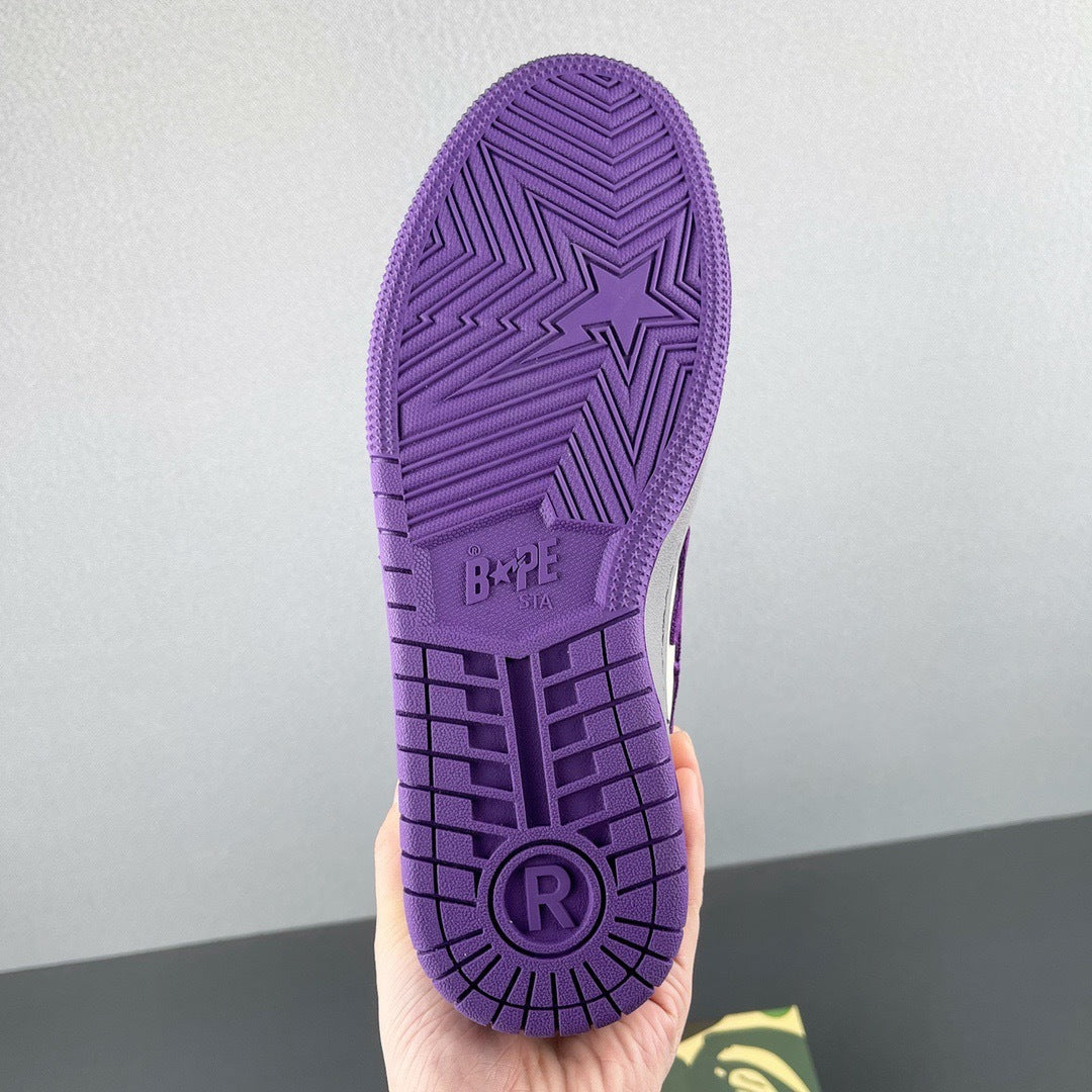 BAPE SK8 Sta Sneakers White Purple