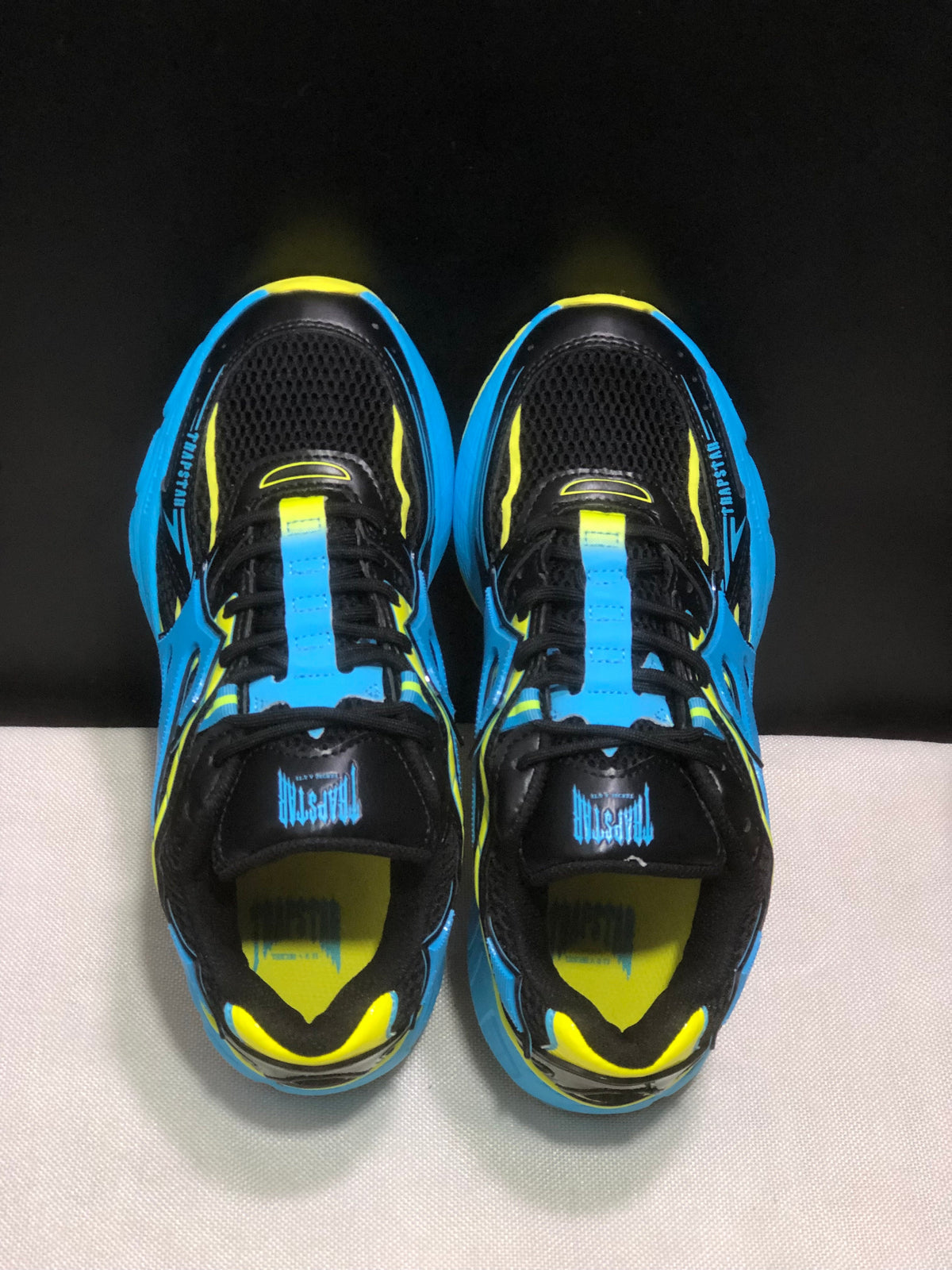 Trapstar Retro Chunky Sneakers in Black, Blue and Yellow