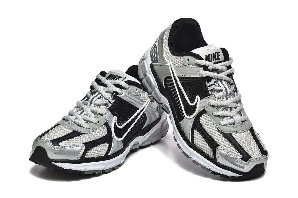 Nike Silver and Black Mesh Sneakers