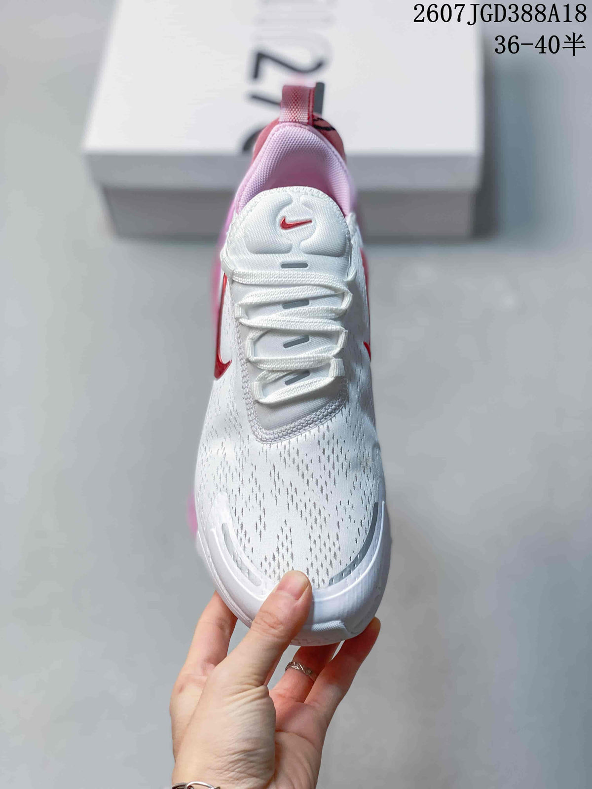 Nike Air Max 270 Premium Sneakers White Pink 2607TGD388A18