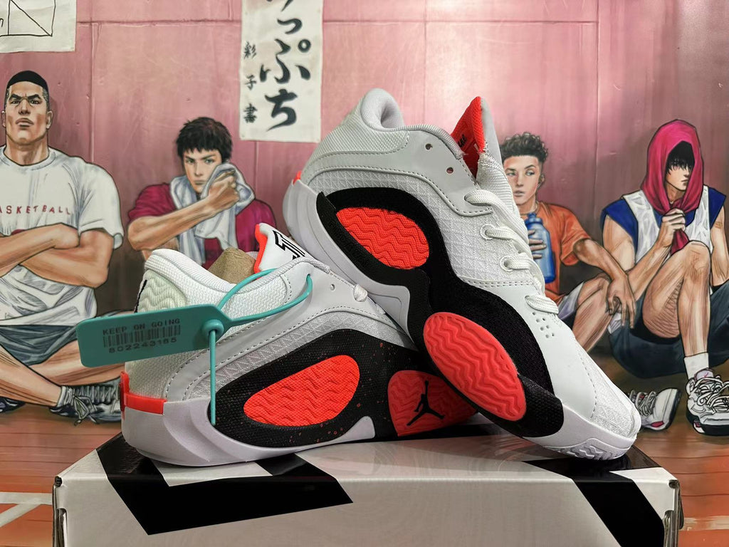Jordan Luka 2 Basketball Shoes White Black Red