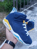 Air Jordan 6 Navy Blue High-Top Sneakers