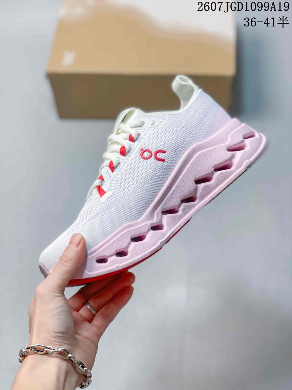 On Cloudtilt Sneakers White Pink Red 2607JGD1099A19
