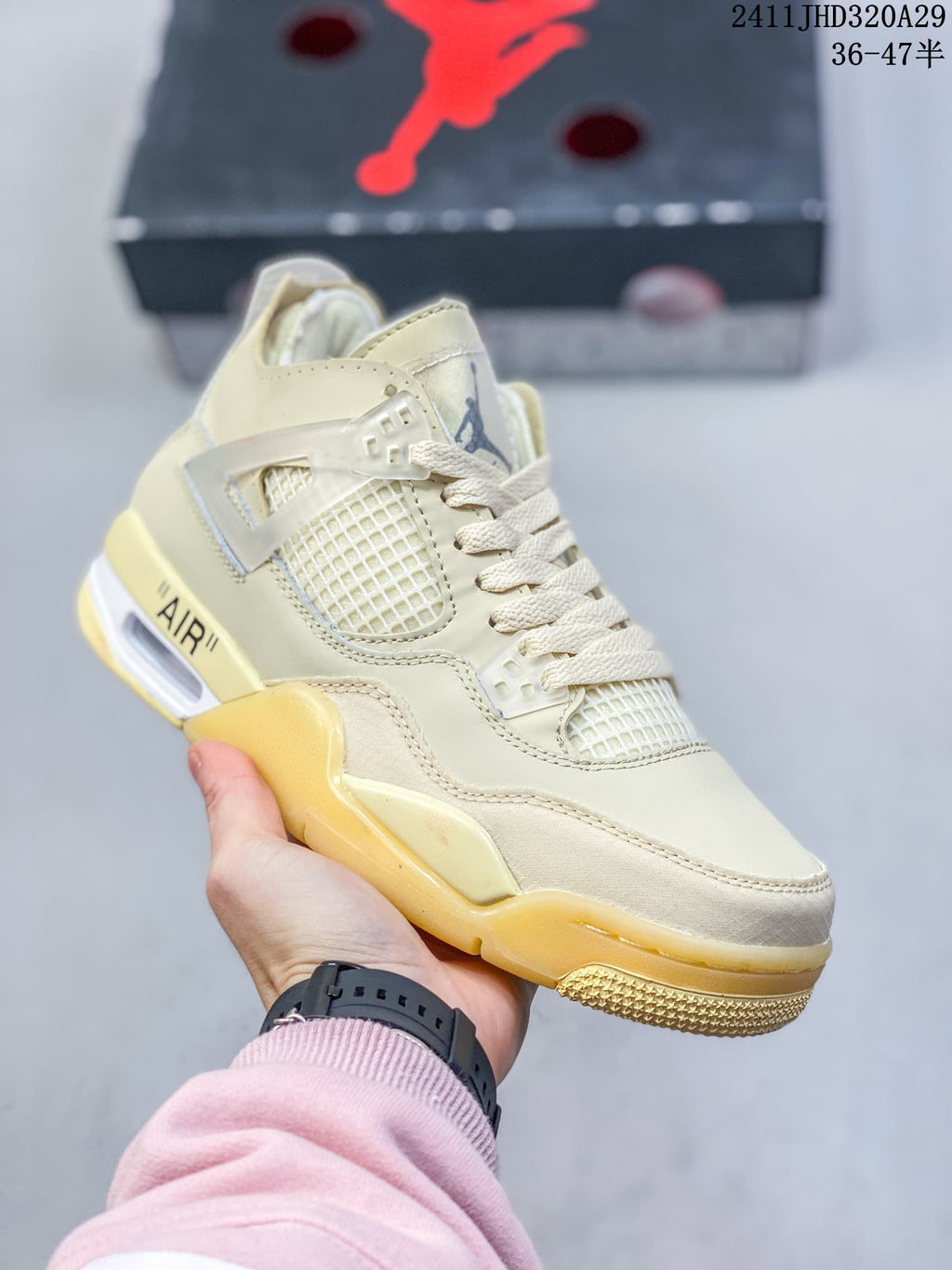 Jordan Air Jordan 4 Retro OG Sneakers Cream Style 2411JHD320A29