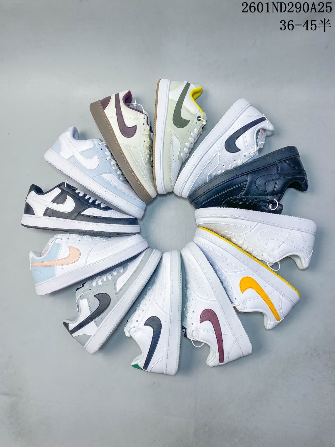 Nike Court Vision Low Sneakers in Mixed Colors