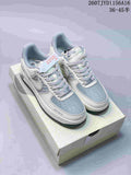 Nike Air Force 1 '07 Low Grey Blue Graphic Sneakers