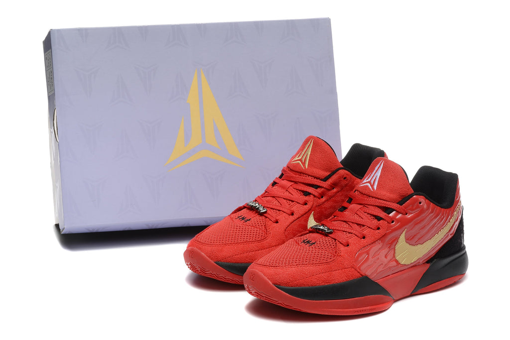 Nike Zoom Kobe 5 Basketball Shoes Red Black Gold