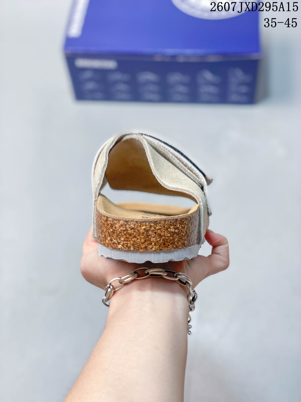 Birkenstock Boston Suede Sandals Beige 2607JXD295A15