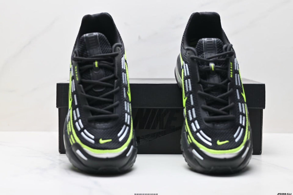 Nike Air Max 720 Black and Volt Green Sneakers