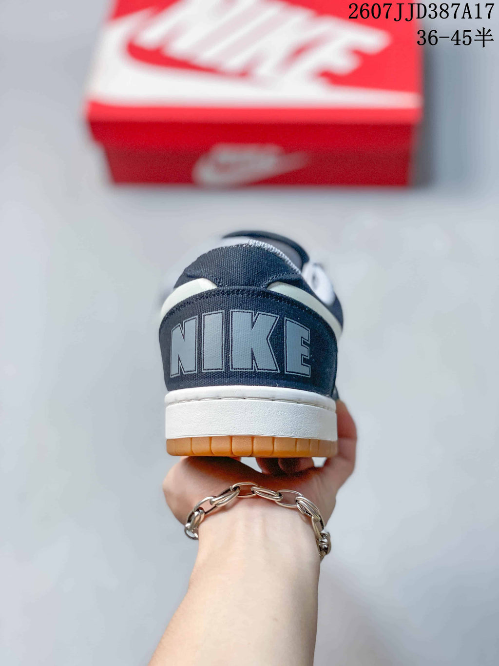 Nike Big Nike Low Lux Navy White Gum Sneakers 2607JJD387A17