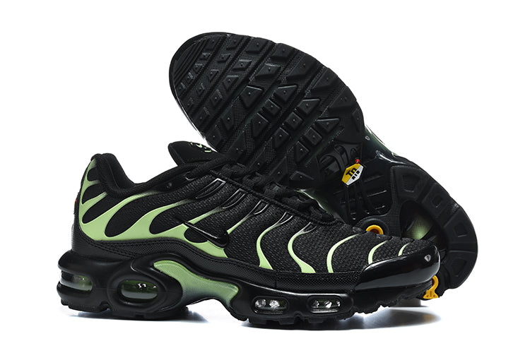 Nike Air Max Plus Sneakers Black and Volt Green