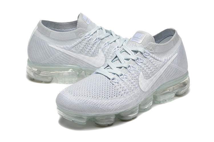 Nike Air VaporMax Flyknit White Grey Sneakers 849558-100