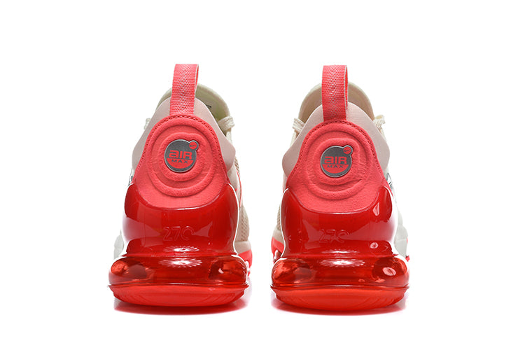 Nike Air Max 270 Sneakers in White and Bright Red