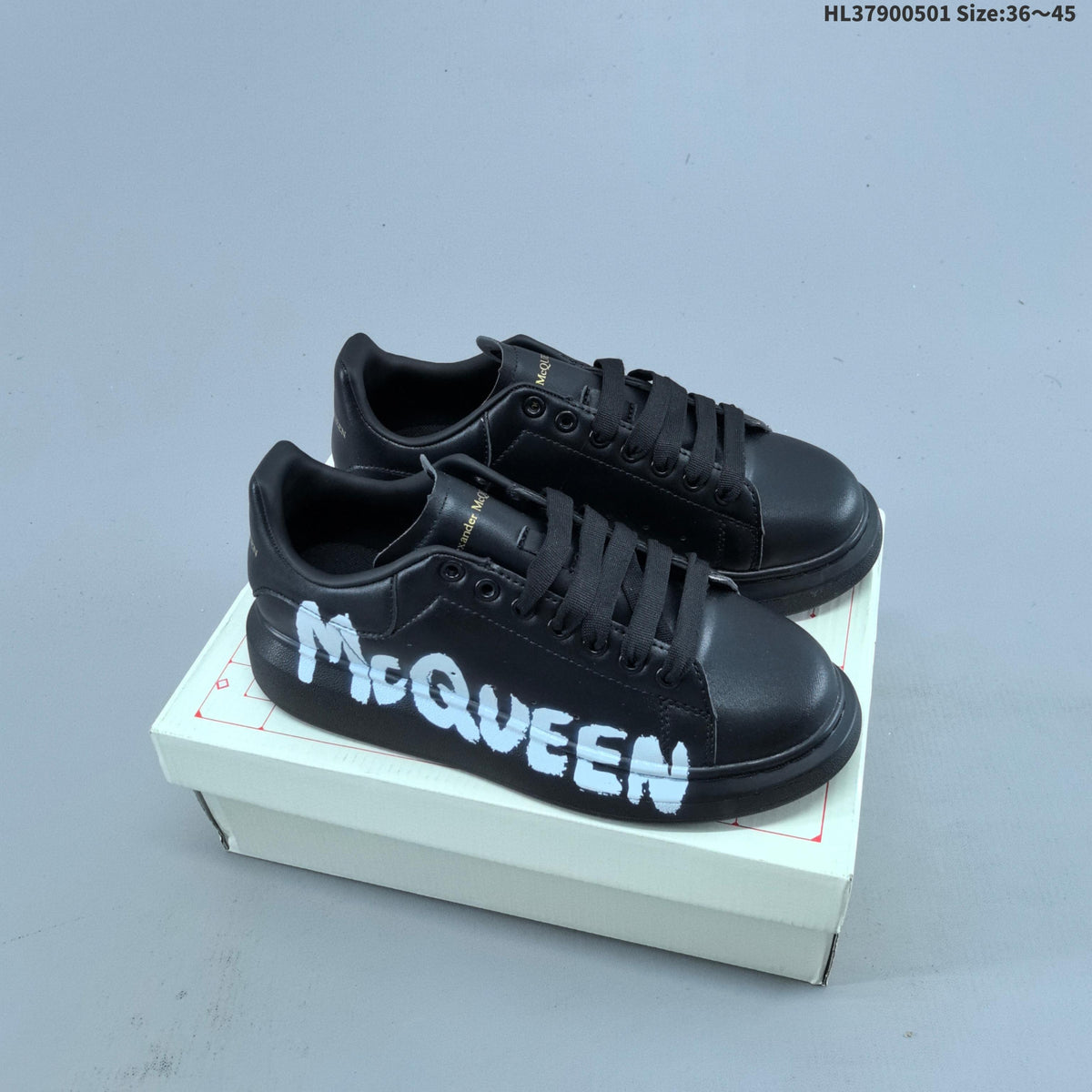 Alexander McQueen Oversized Graffiti Low-Top Sneakers