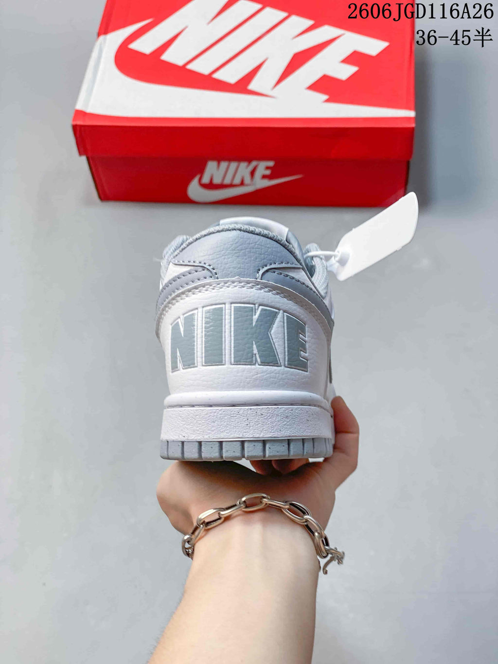 Nike Big Low Sneakers White Grey 854166-008