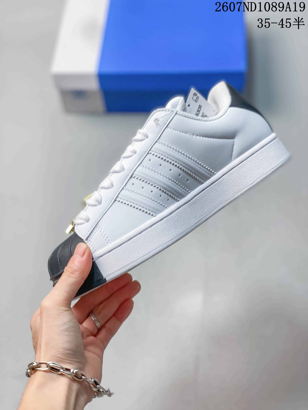 Adidas Superstar Sneakers White Black Gold 2607ND1089A19