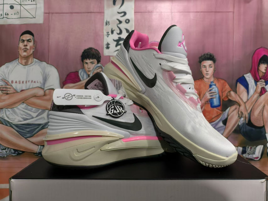 Nike LeBron Basketball Shoes White Pink Black