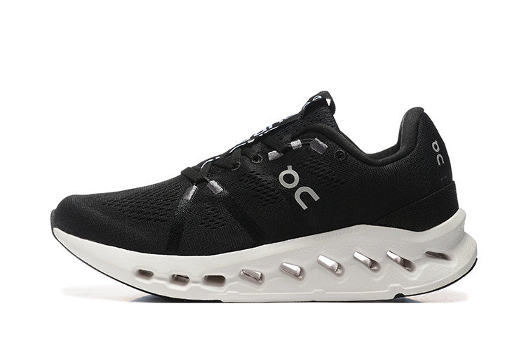 On Cloudsurfer Black White Running Sneakers