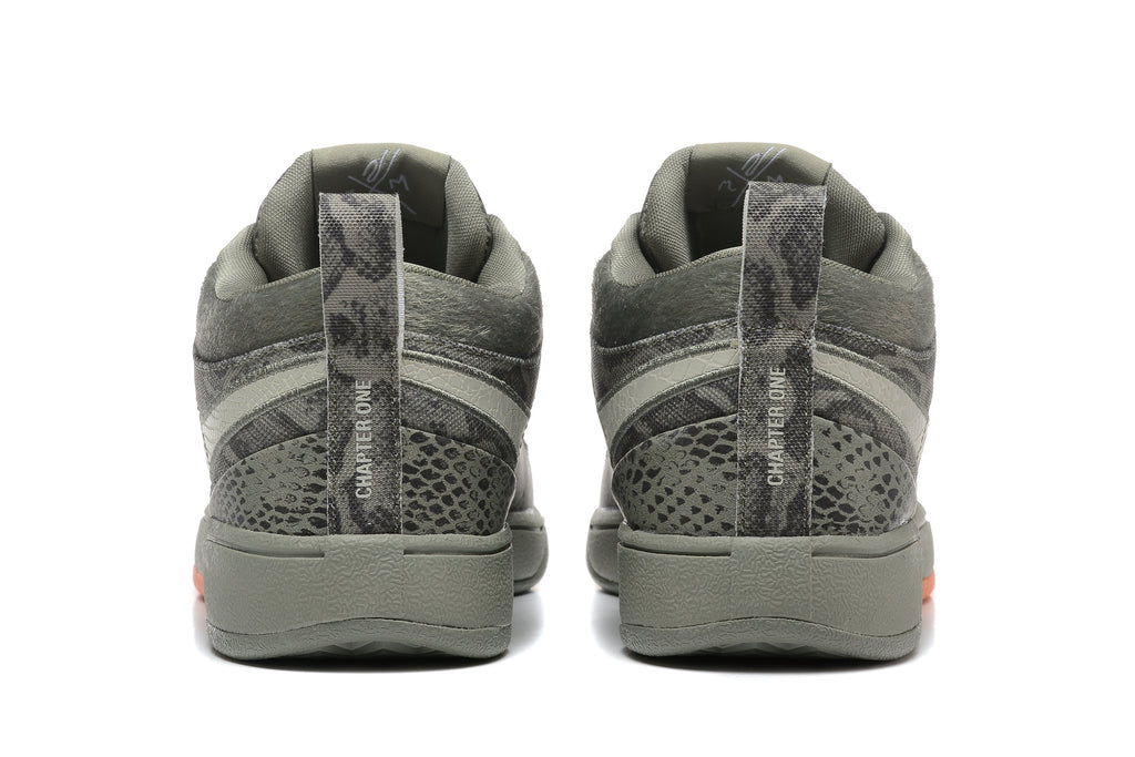 Nike Book 1 Basketball Shoes Grey Snakeskin Print