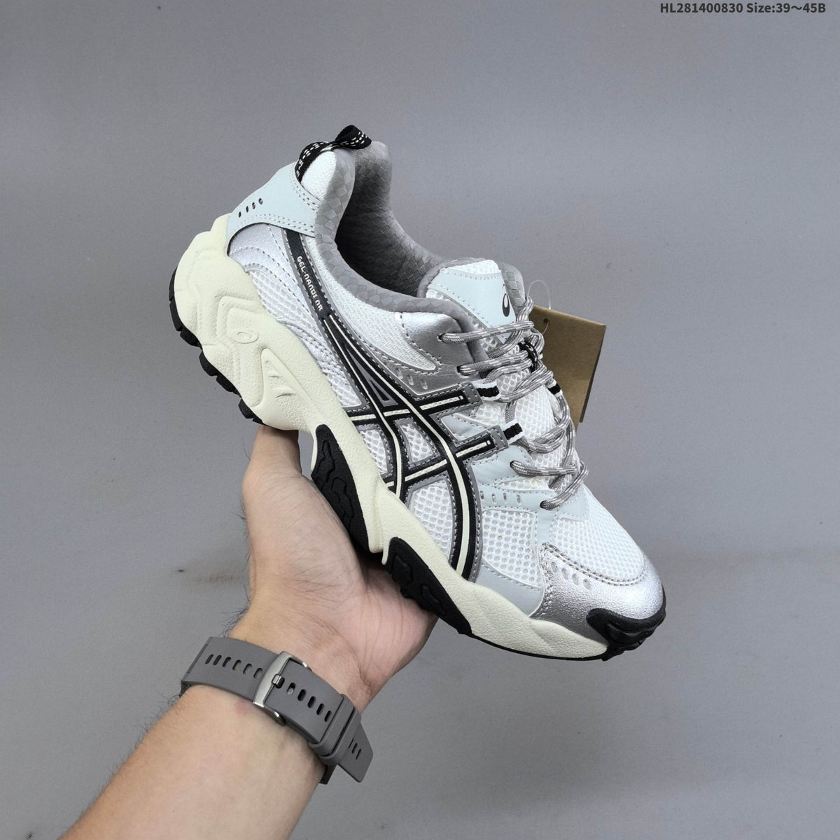 ASICS GEL-NANDI NR White Silver Running Sneakers