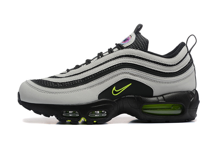 Nike Air Max 97 Sneakers in Grey, Black and Volt
