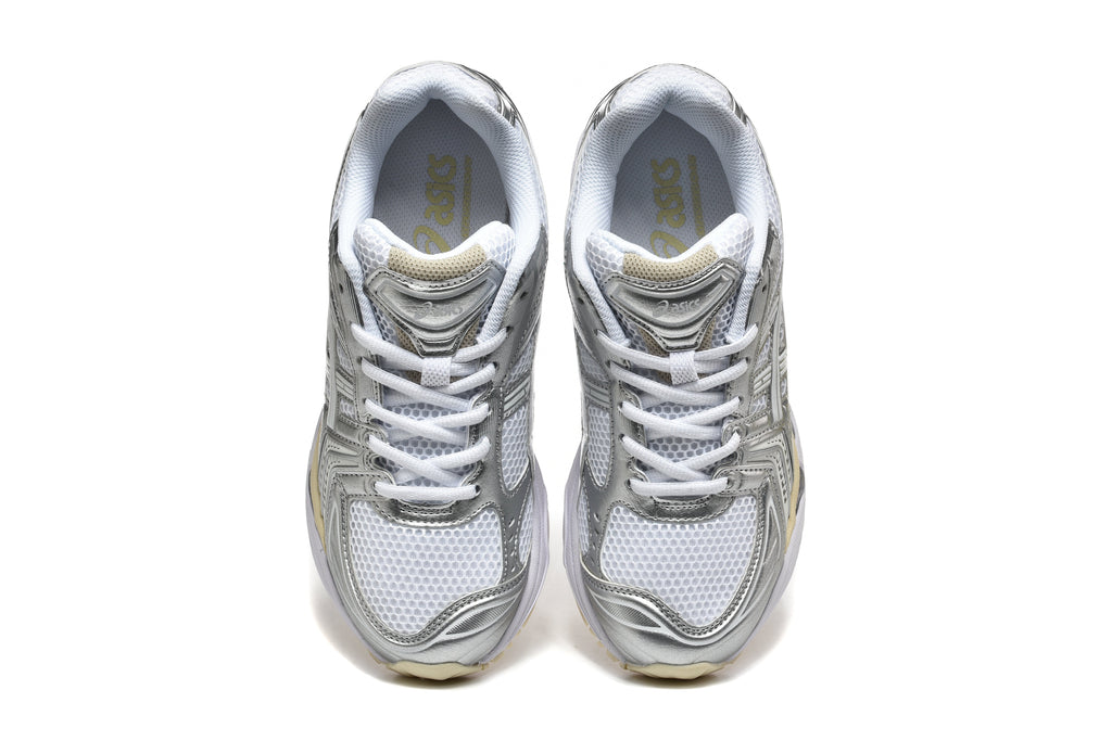 ASICS Gel-Kayano 14 Sneakers in White and Silver