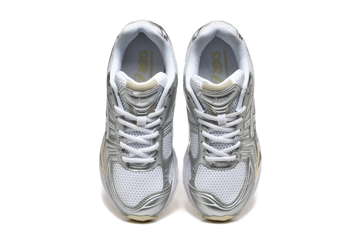 ASICS Gel-Kayano 14 Sneakers in White and Silver