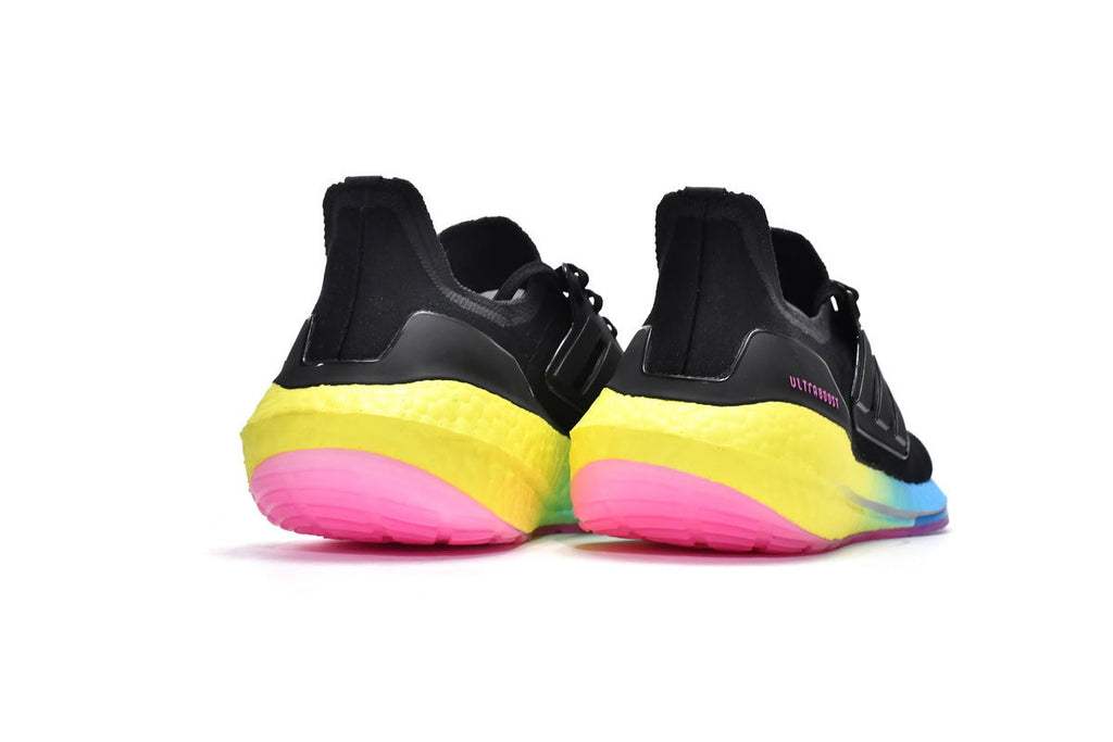 adidas UltraBoost 22 Running Shoes Black Yellow GV8829
