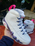 Air Jordan 9 White Galaxy High-Top Sneakers
