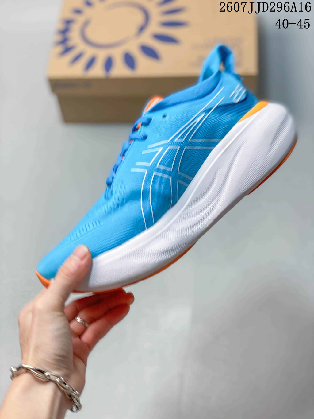 ASICS GEL-Nimbus 25 Blue Orange Running Shoes