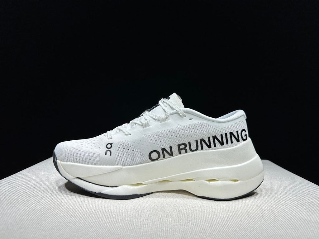 On Cloudboom Max White Running Shoes