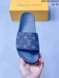 Louis Vuitton Monogram Slide Sandals in Navy 2607YD1649A19