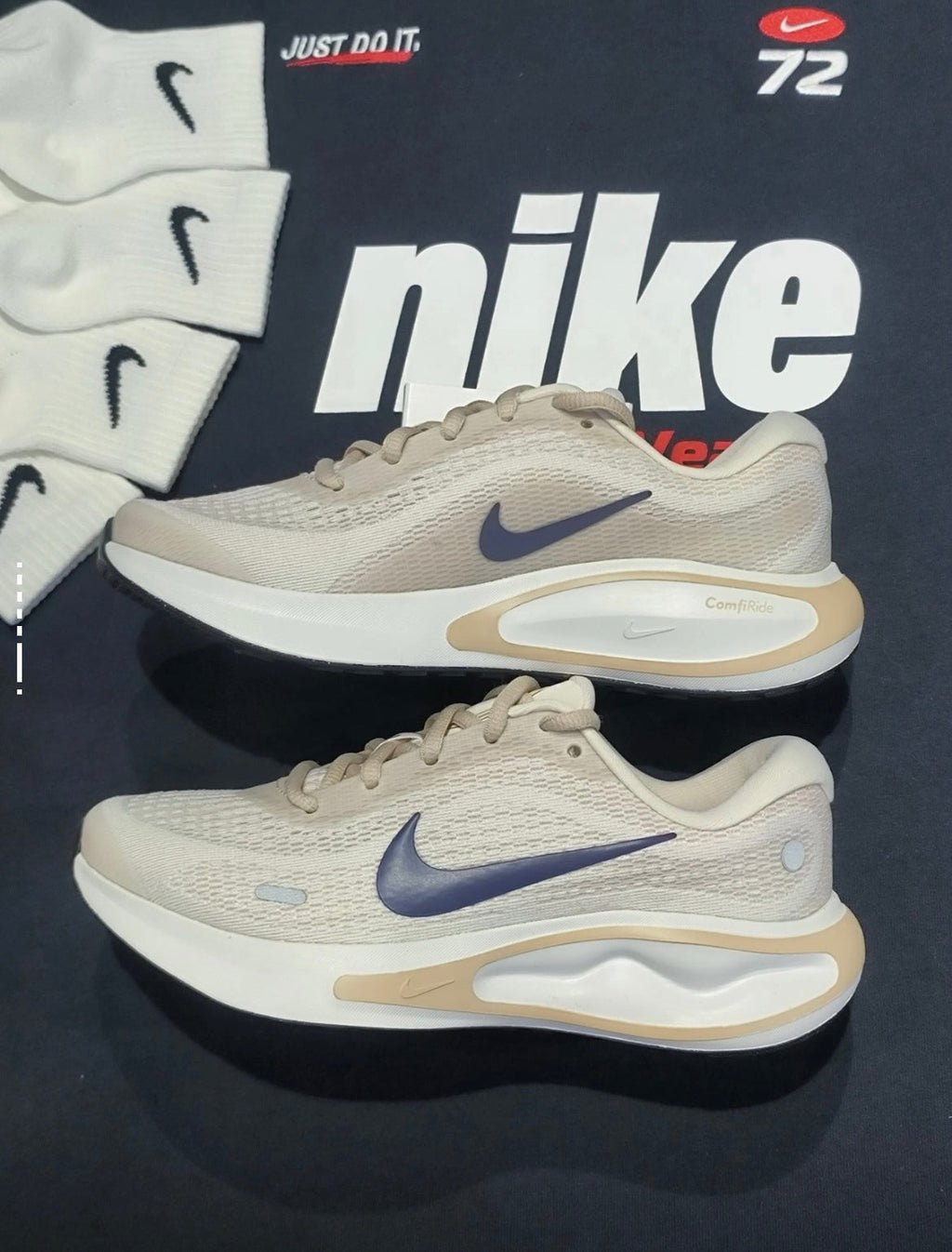 Nike Journey Run Road Running Shoes FJ7765-106 Ivory