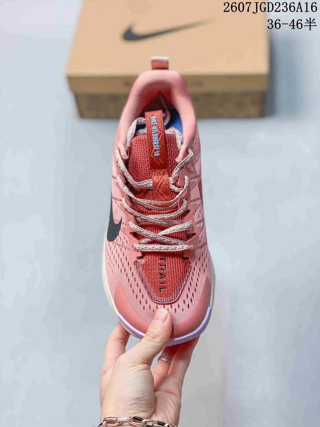 Nike ReactX Wildhorse 10 Trail Shoes Pink