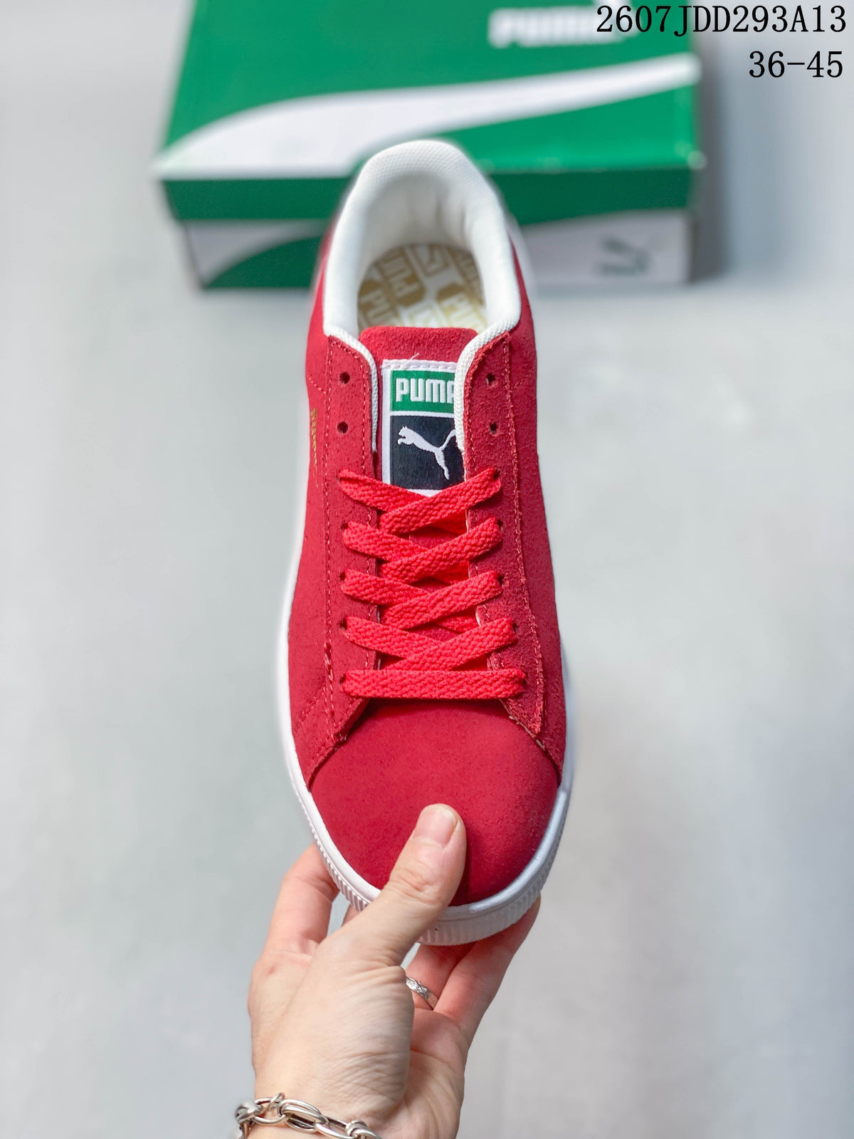 PUMA BMW MMS Suede XL Sneakers Red White