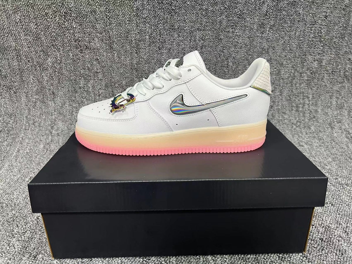 Nike Air Force 1 Low White Iridescent Sneakers FZ5741-191
