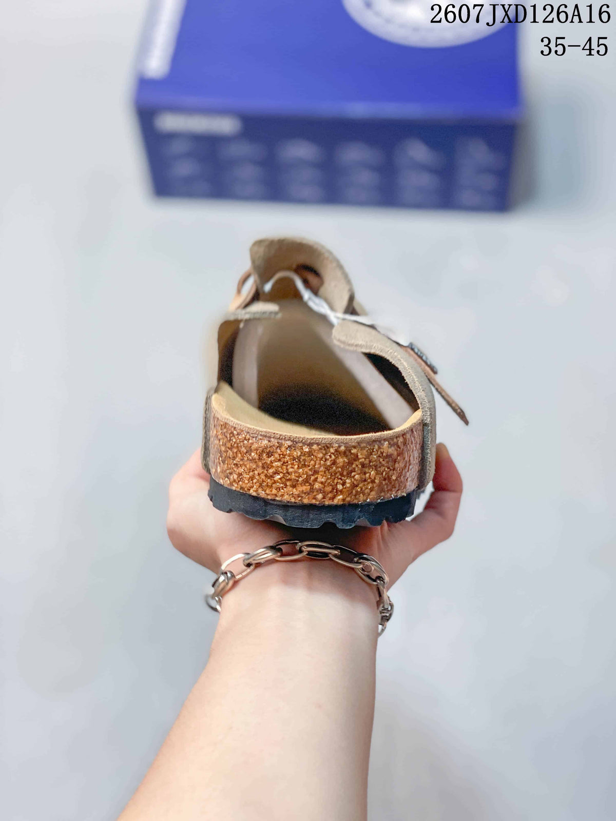 Birkenstock Boston Closed-Toe Mule Taupe