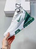 Nike Air Max 270 Premium White and Green Sneakers