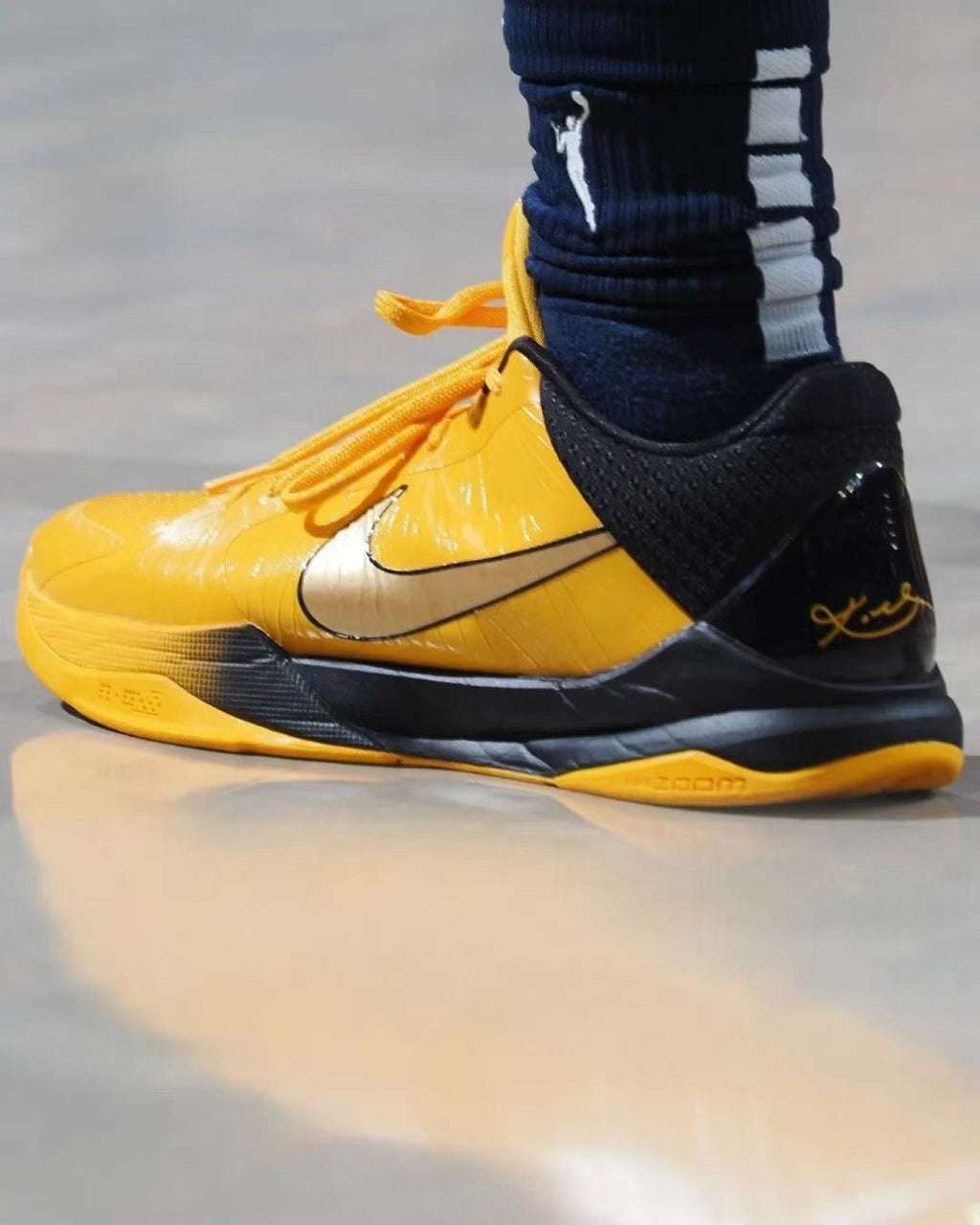 Nike Kobe 5 Basketball Shoes in Yellow and Black