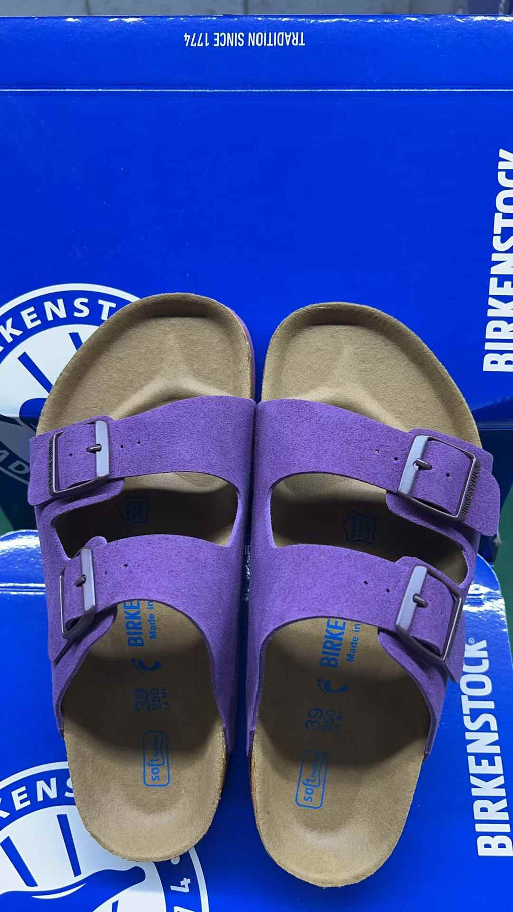 Birkenstock Arizona Suede Two-Strap Sandals
