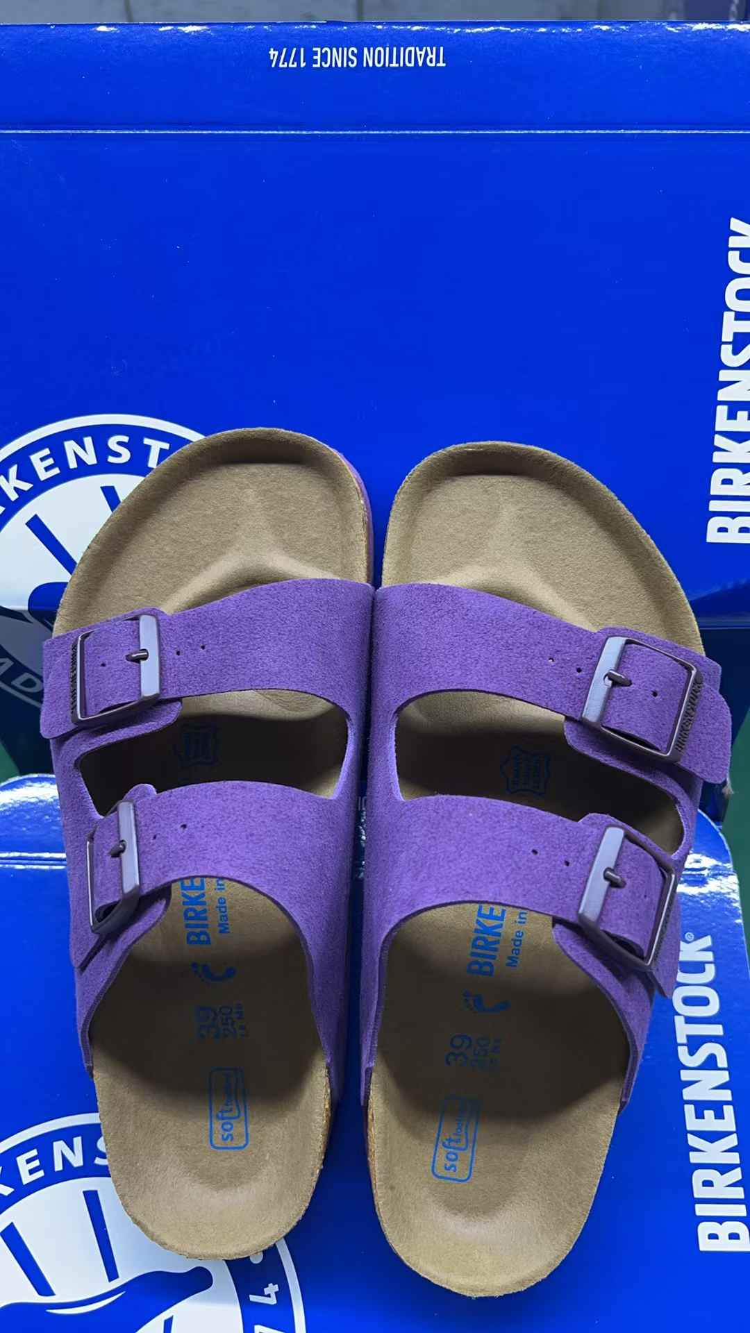Birkenstock Arizona Suede Two-Strap Sandals