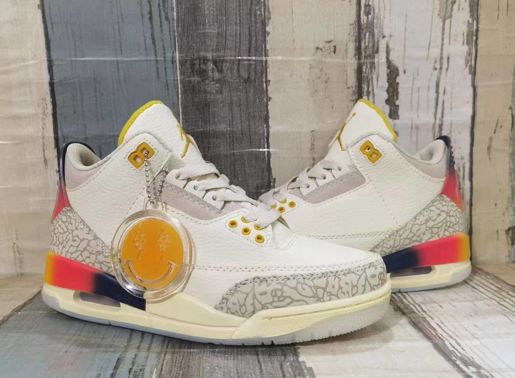 Jordan 3 Men’s Sneakers in Cream and Multicolor