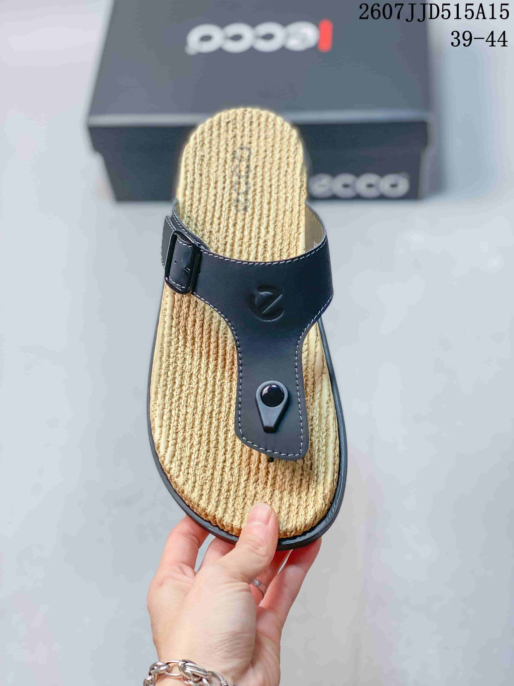 ECCO JJD515A15 Black Thong Sandals